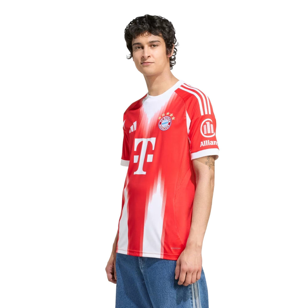 adidas Bayern Munich Bischof Home Jersey w/ Champions League Patches 25/26 (Red)