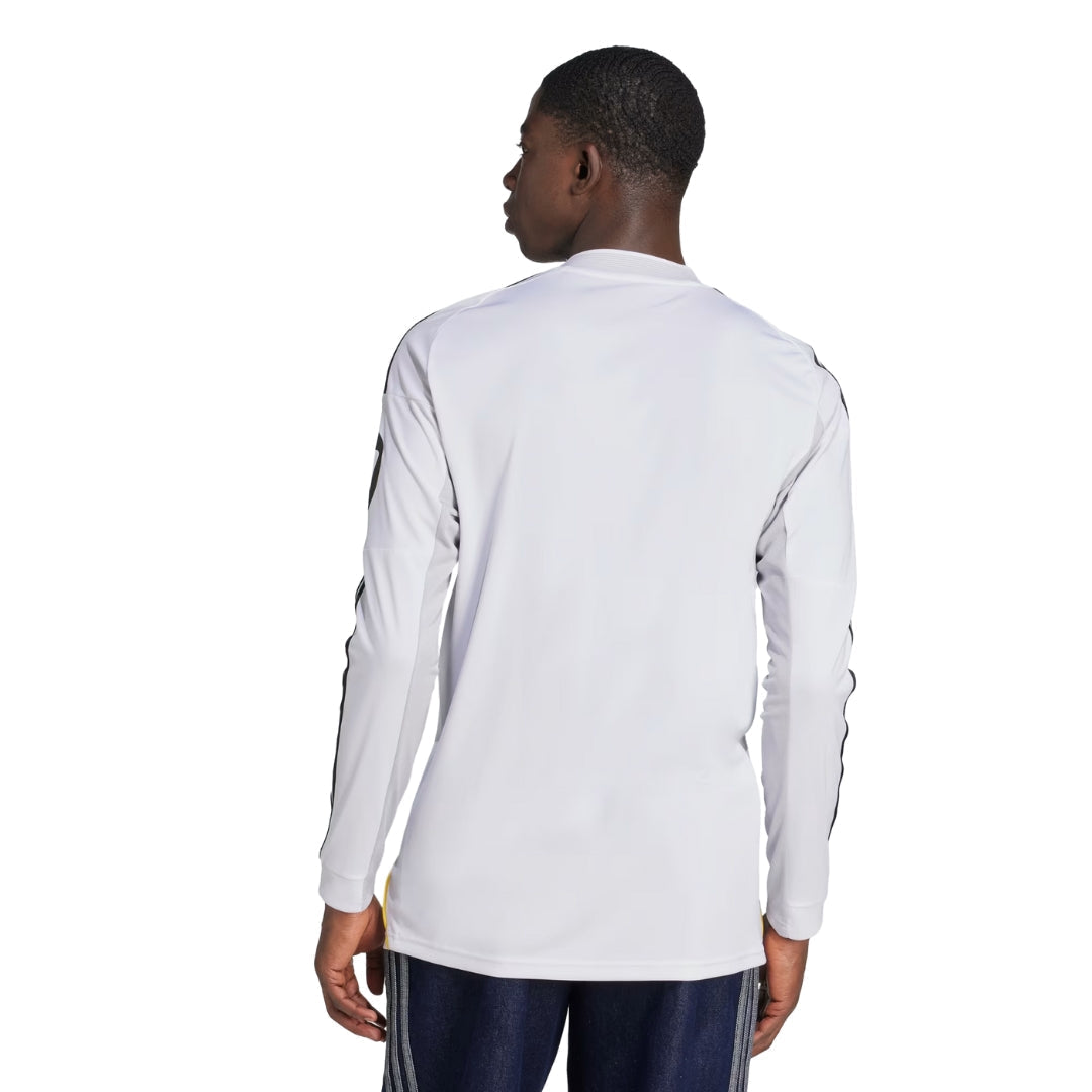 adidas Real Madrid Rudiger Long Sleeve Home Jersey w/ Intercontinental + Champions League Patches 25/26 (White)