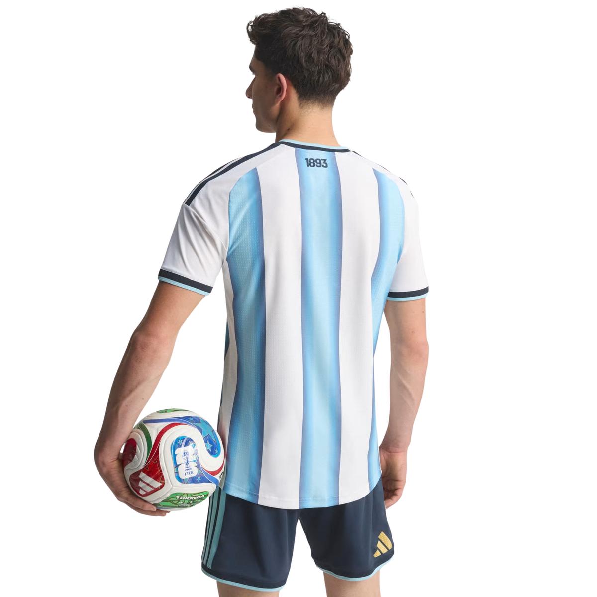 adidas Men's Argentina Match Authentic Player 2026 Home Jersey (White/Icy Blue)