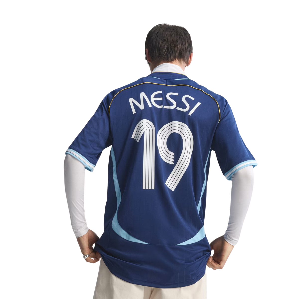 adidas Men's Argentina Lionel Messi 2006 Away Jersey (Dark Blue)