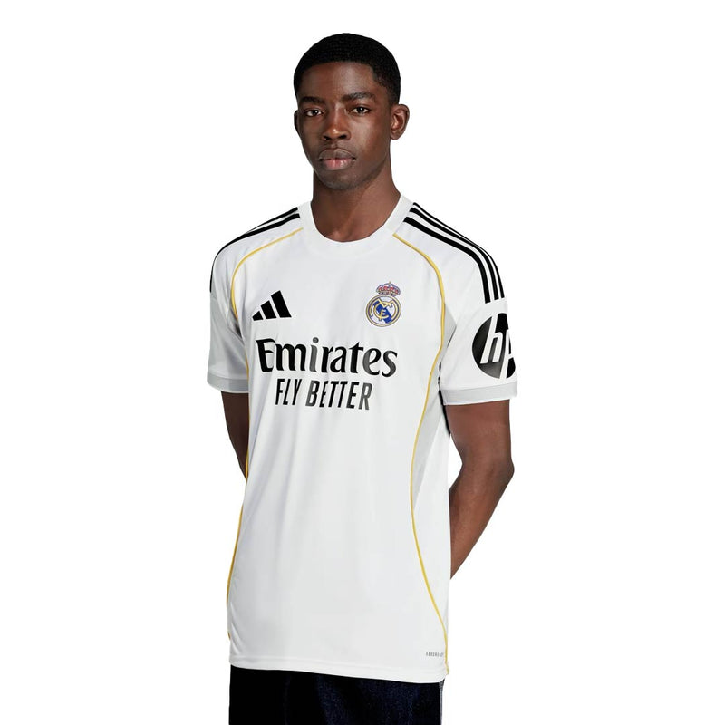 adidas Rodrygo Real Madrid 25/26 Home Jersey w/ Champions League Patches (White)