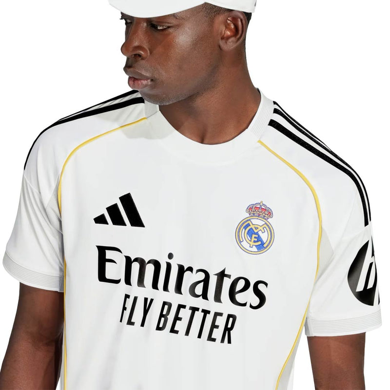 adidas Rodrygo Real Madrid 25/26 Home Jersey w/ Champions League Patches (White)