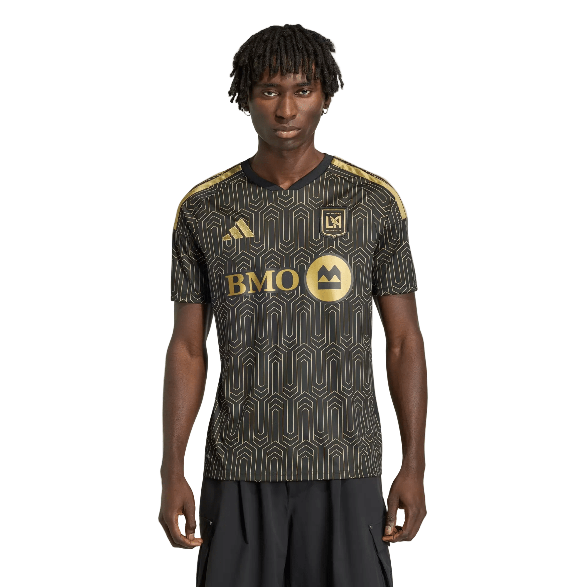 adidas Men's Ebobisse LAFC Stadium Home Jersey 26/27 (Black/Gold)