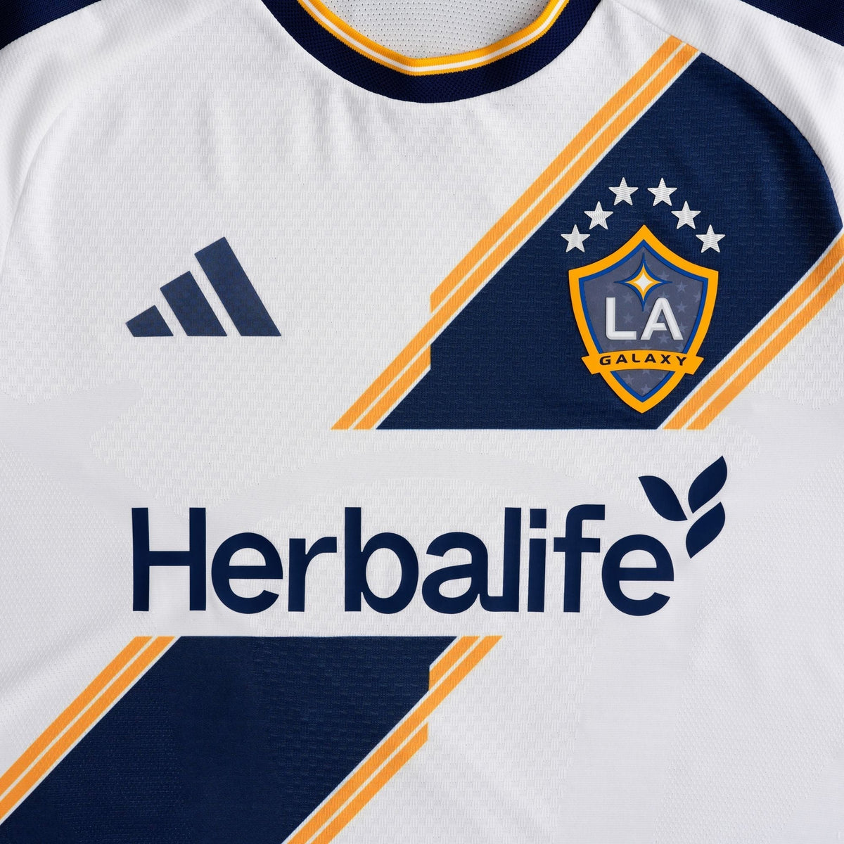 adidas Men's Micovic LA Galaxy Authentic Match Home Jersey 26/27 (White)