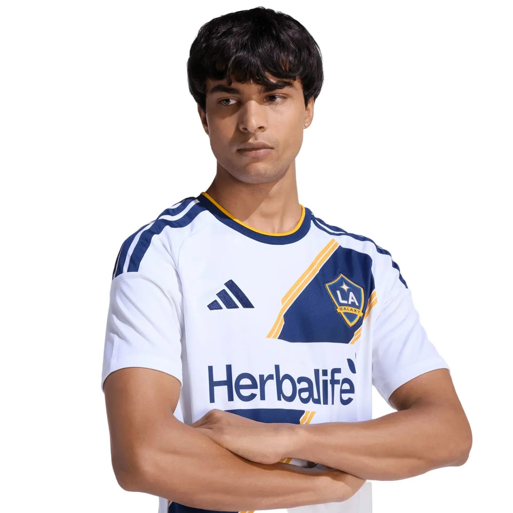 adidas Men's Parente LA Galaxy Home Stadium Jersey 26/27 (White)