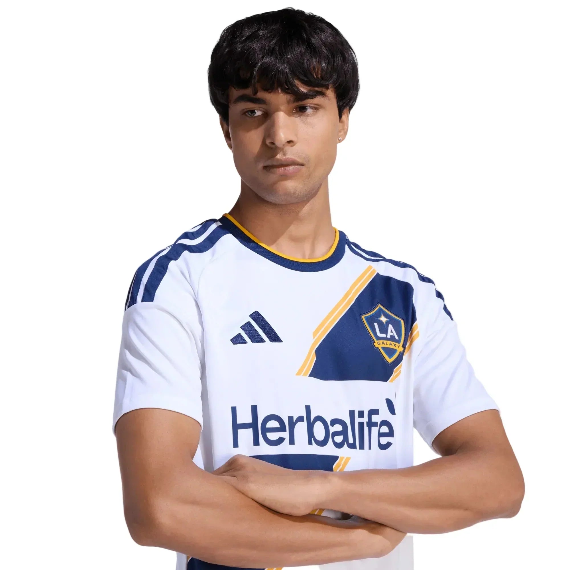 adidas Men's Parente LA Galaxy Home Stadium Jersey 26/27 (White)