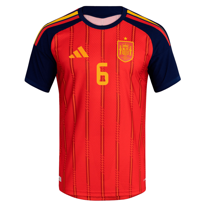 adidas Men's Gavi Spain Authentic World Cup Home Jersey 2026 (Vivid Red)