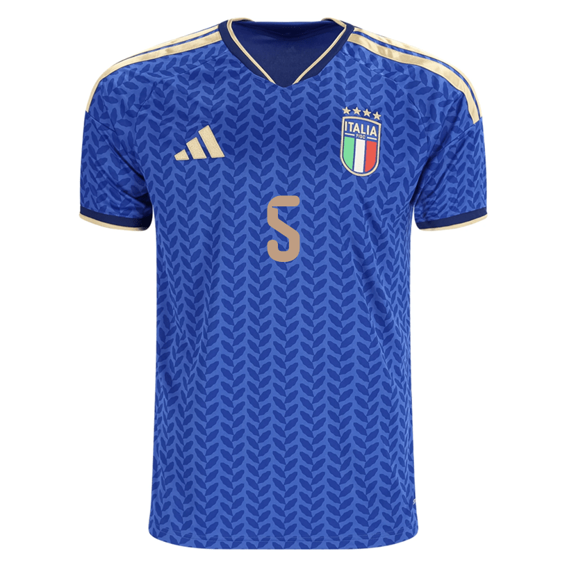 adidas Men's Locatelli Italy Home Stadium Jersey 2026 (Bold Blue)