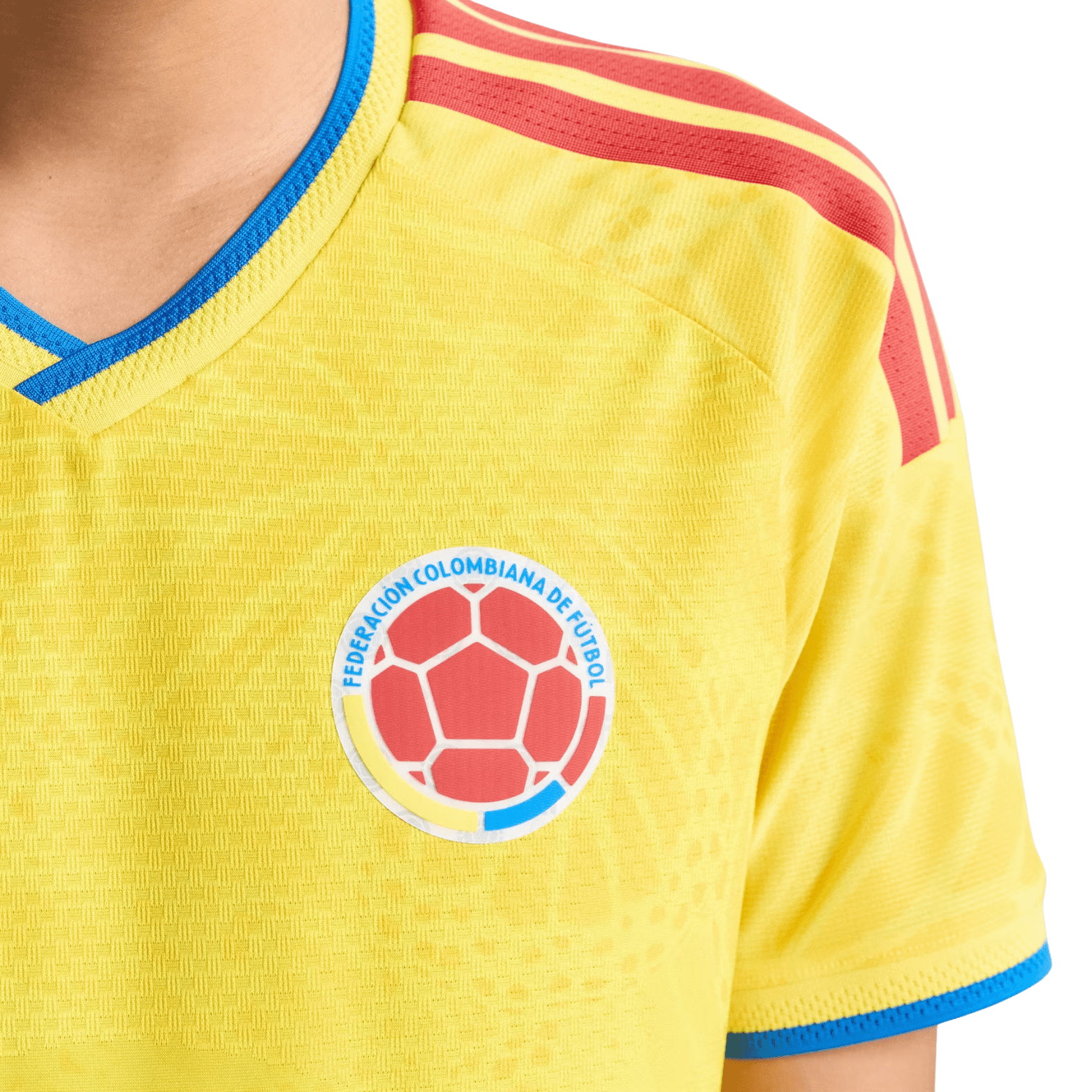 adidas Men's Borre Colombia 2026 Authentic Home Jersey (Impact Yellow)