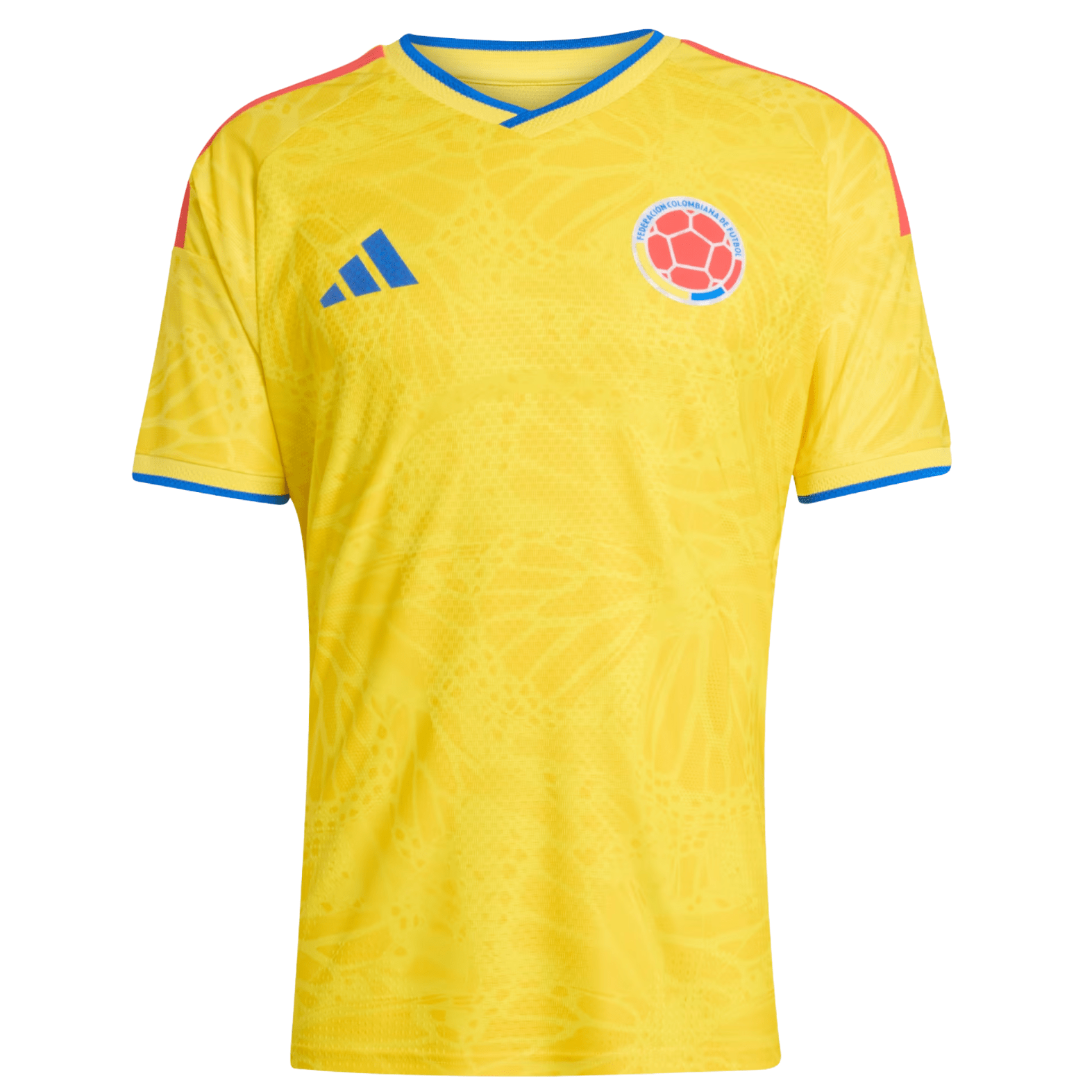 adidas Men's Borre Colombia 2026 Authentic Home Jersey (Impact Yellow)