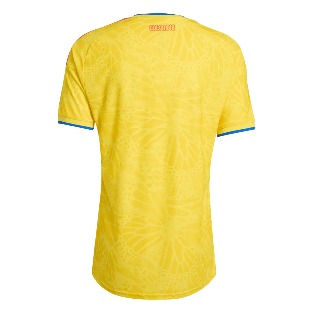 adidas Men's Borre Colombia 2026 Authentic Home Jersey (Impact Yellow)
