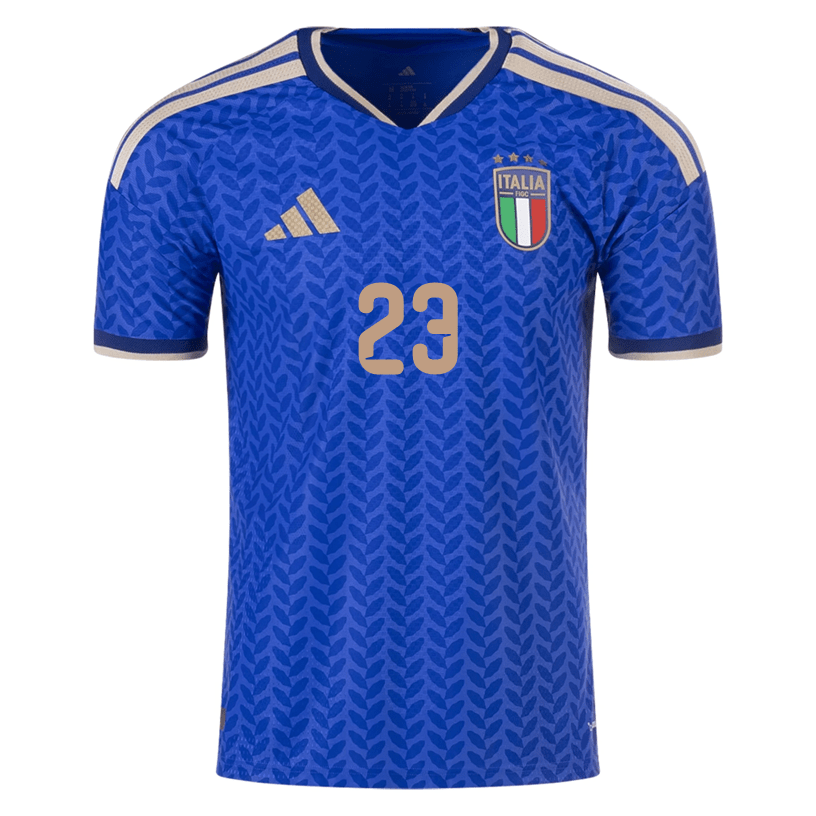 adidas Men's Mancini Italy 2026 Authentic Home Jersey (Bold Blue)