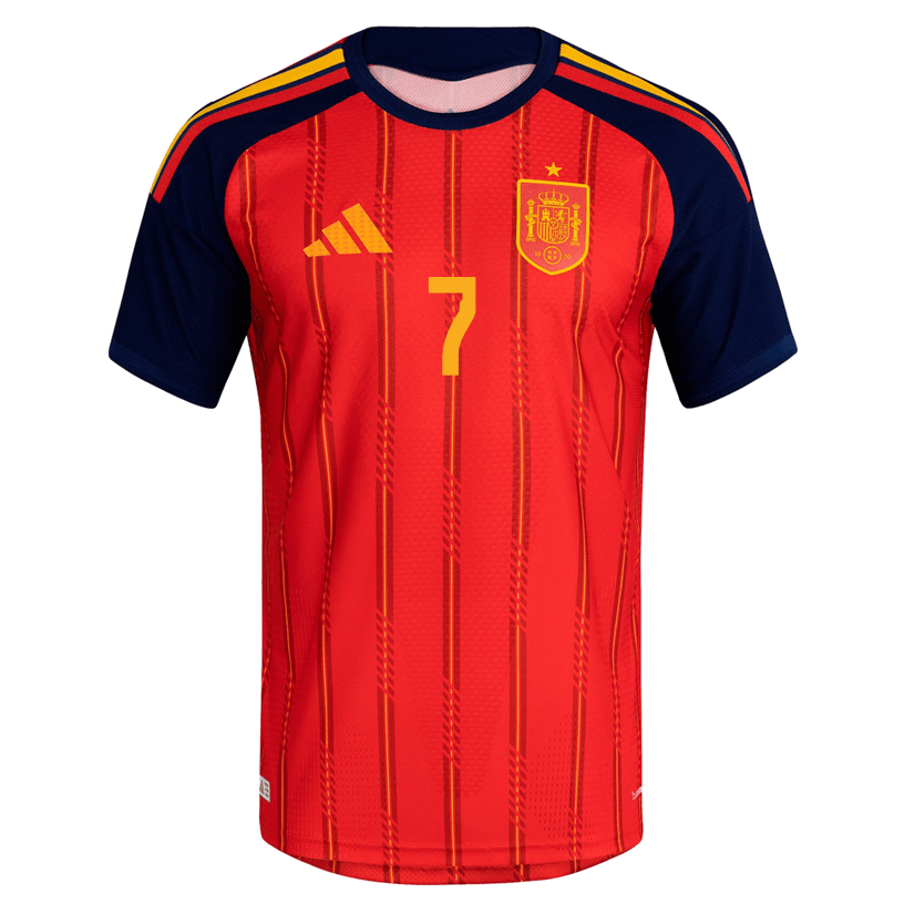 adidas Men's Morata Spain Authentic World Cup Home Jersey 2026 (Vivid Red)