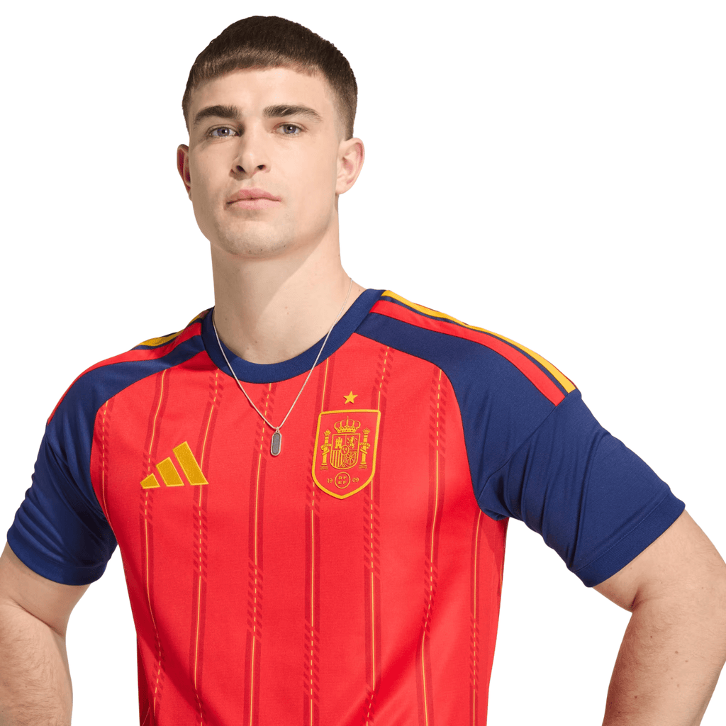 adidas Men's Zubimendi Spain World Cup Home Jersey 2026 (Vivid Red)