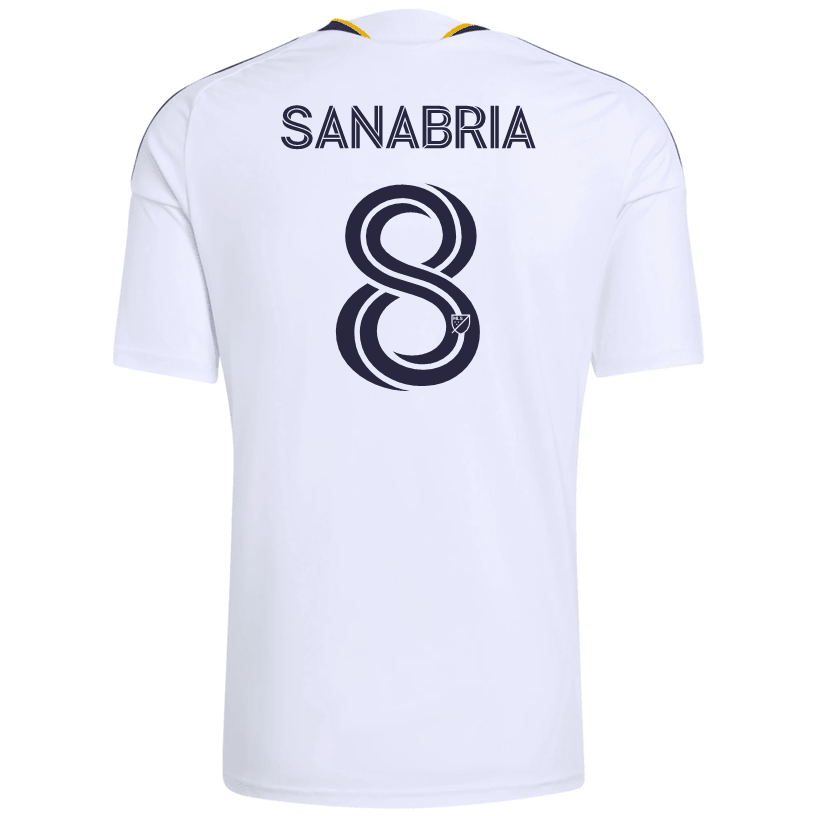adidas Men's Sanabria LA Galaxy Home Stadium Jersey 26/27 (White)