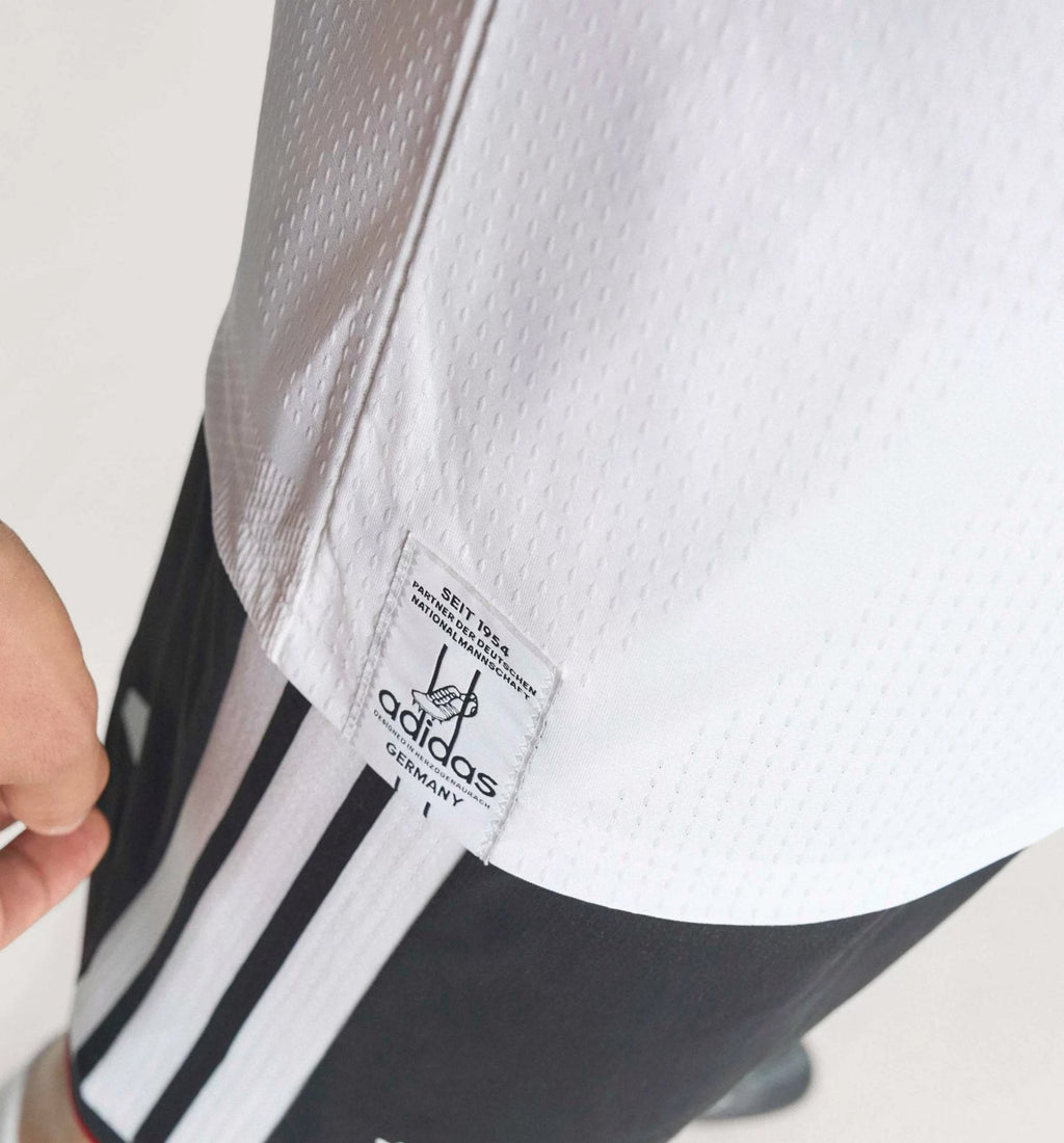 adidas Men's Schlotterbeck Germany Authentic Home World Cup Jersey 2026 (White/Black)