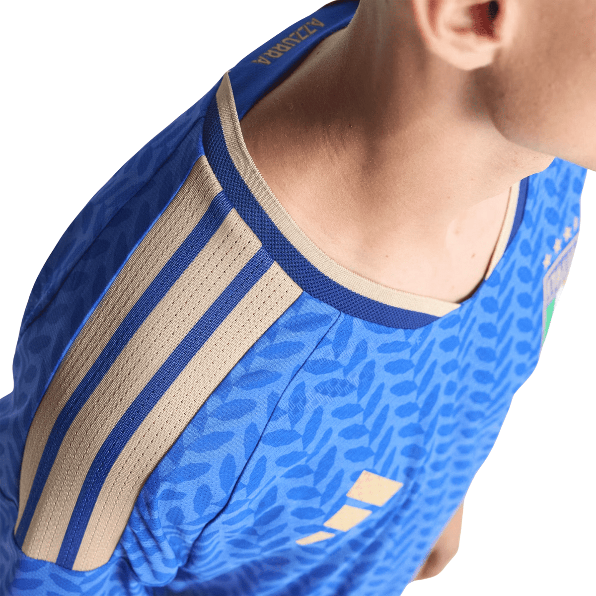 adidas Men's Mancini Italy 2026 Authentic Home Jersey (Bold Blue)