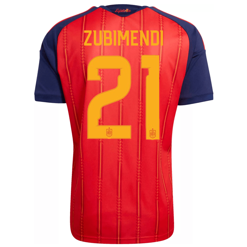 adidas Men's Zubimendi Spain World Cup Home Jersey 2026 (Vivid Red)