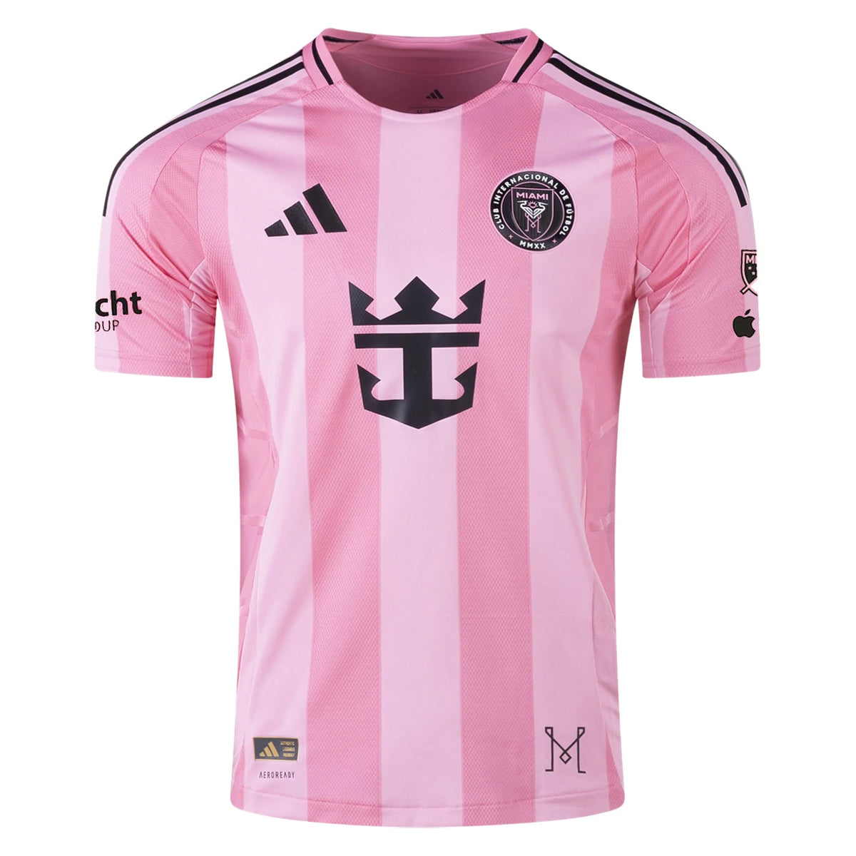adidas Jordi Alba Inter Miami CF Authentic Home Jersey 25/26 w/ MLS Patches + Sponsor (Easy Pink)