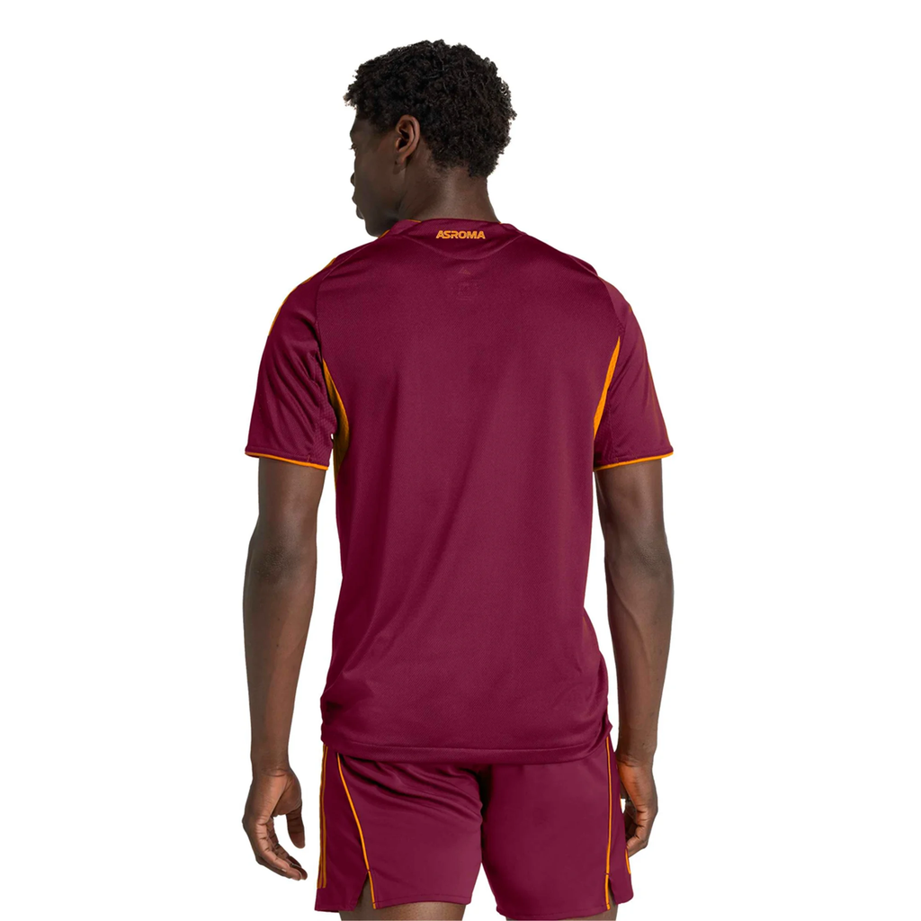 adidas Roma Authentic Mehmet Zeki Çelik Home Jersey w/ Europa League Patches 25/26 (Burgundy)