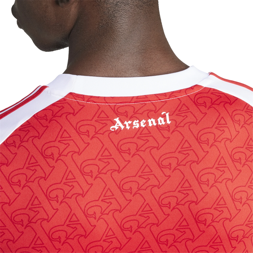 adidas Arsenal Eberechi Eze Long Sleeve Home Jersey w/ EPL + No Room For Racism Patches 25/26 (Better Scarlet/White)