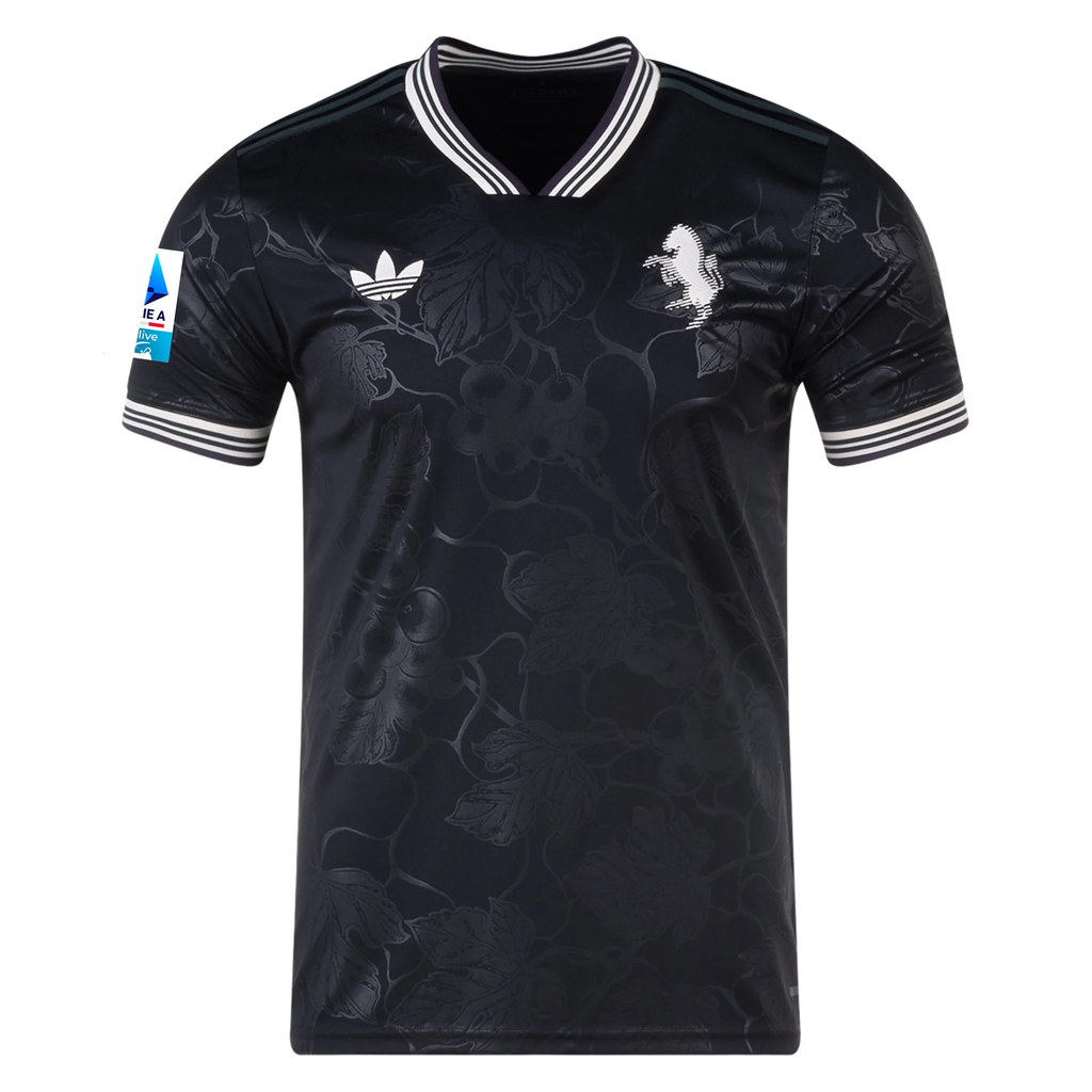 adidas Juventus Jonathan David Third Jersey w/ Serie A Patch 25/26 (Black)