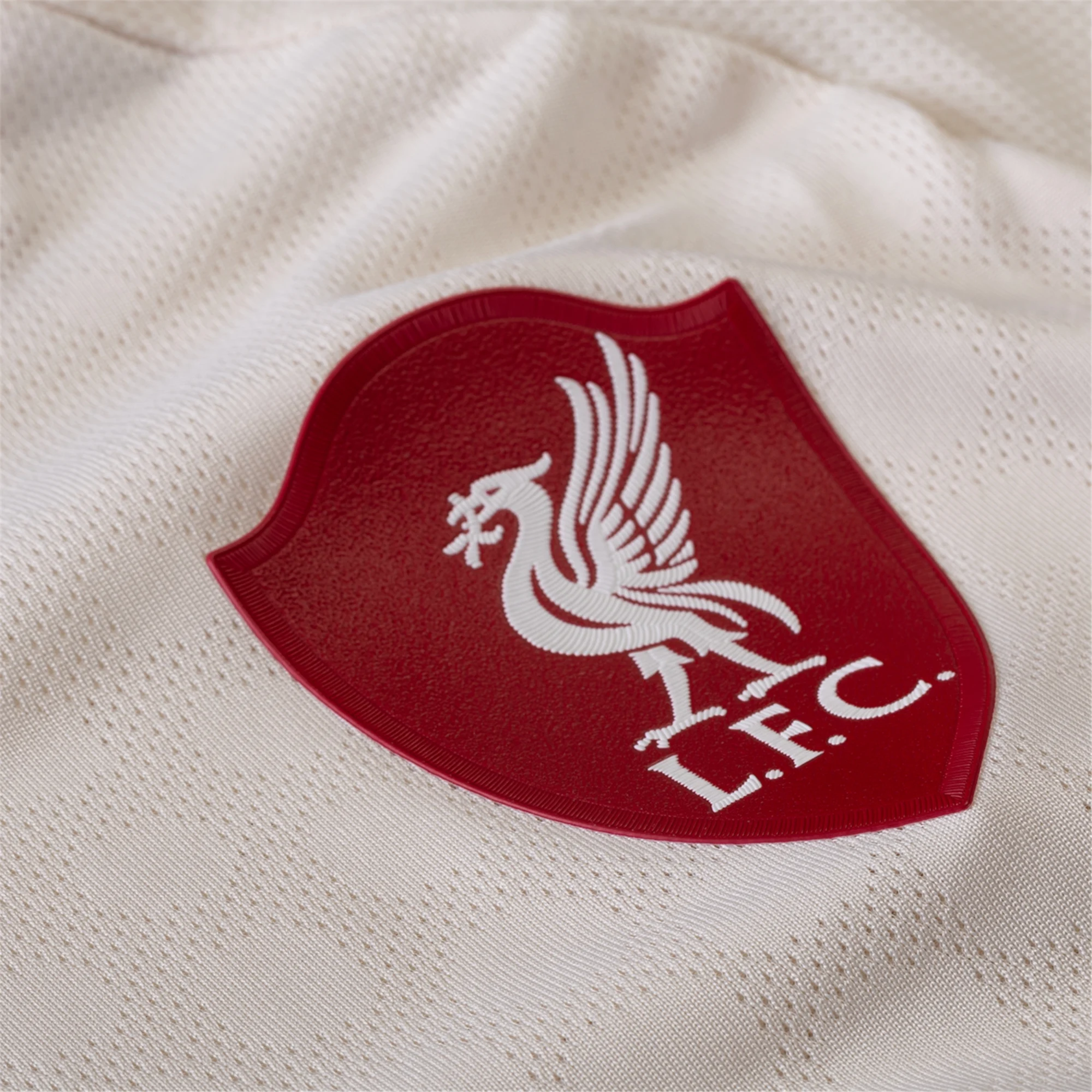 adidas Men's Liverpool Authentic Florian Wirtz Away Jersey w/ Champions League Patches 25/26 (Wonder White)