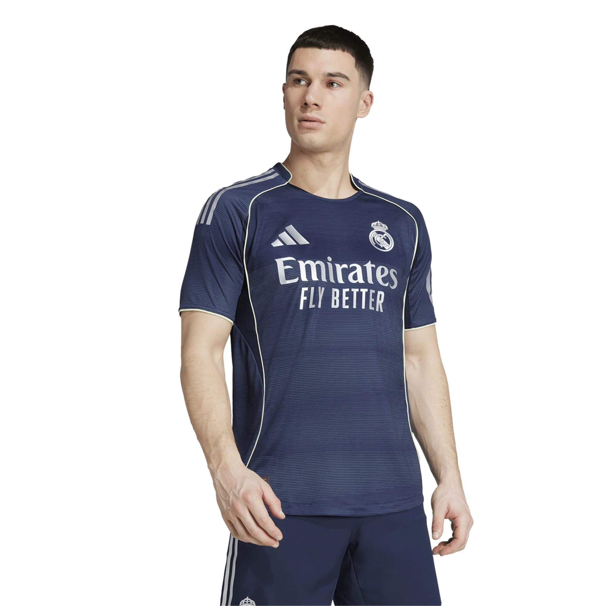 adidas Jude Bellingham Real Madrid Authentic Away Jersey 25/26 w/ Champions League Patches (Legend Ink