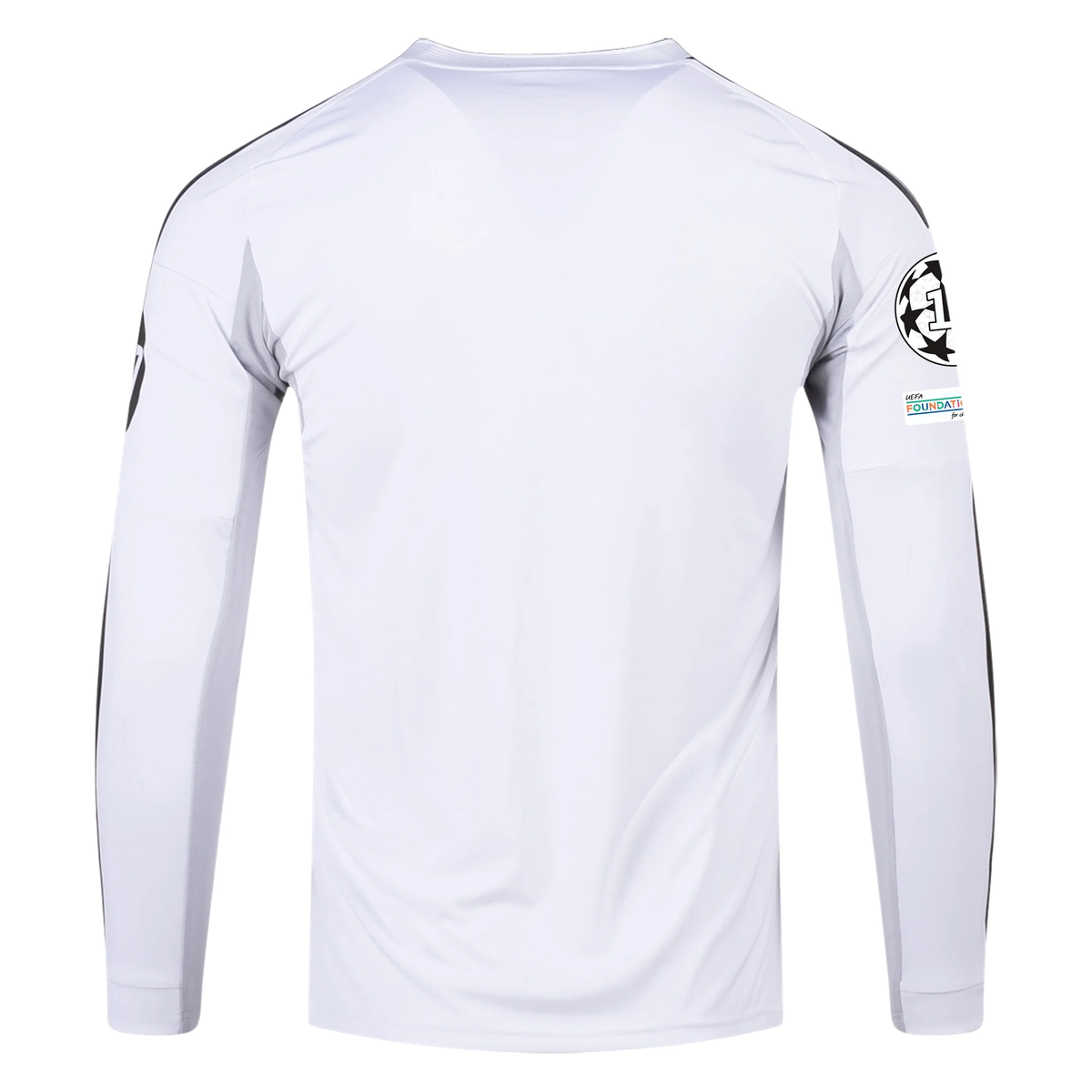 adidas Real Madrid Long Sleeve Home Jersey w/ Champions League Patches 25/26 (White)