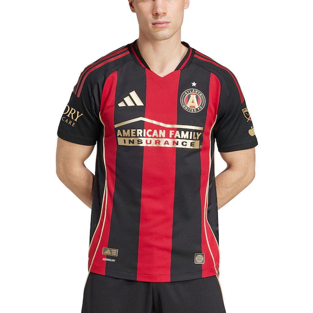 adidas Bartosz Slisz Atlanta United Authentic Home Jersey w/ MLS Patches 25/26 (Red/Black)