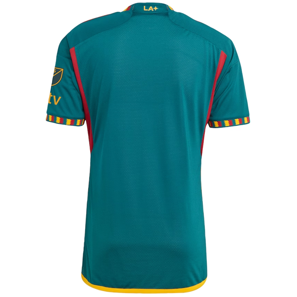adidas La Galaxy Authentic Away Jersey 24/25 + Apple TV & MLS w/ MLS Cup Finals Patch (Green/Yellow)