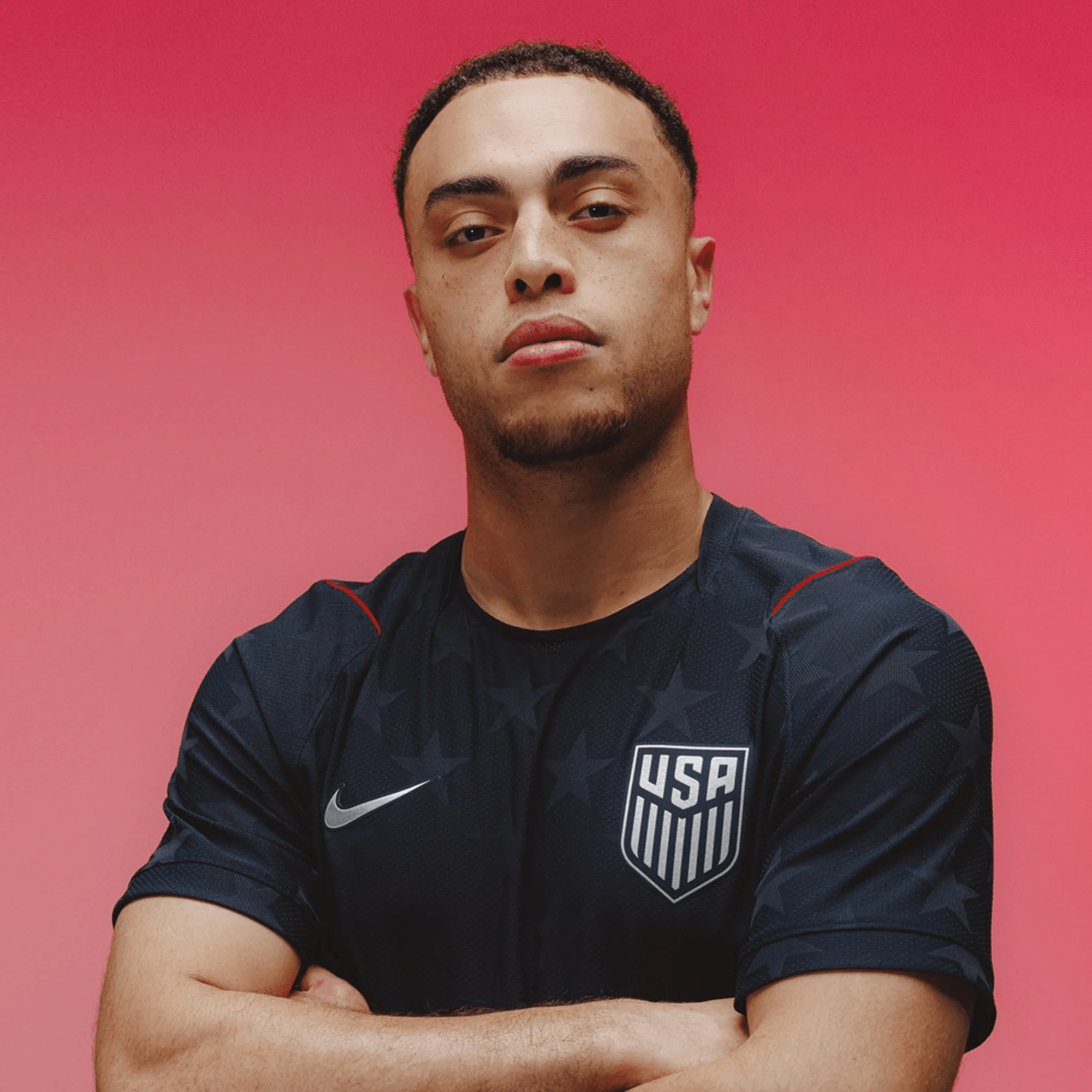 Nike Men's Schulte United States Match Authentic Away Jersey 2026 (Dark Obsidian/Pure Platinum)