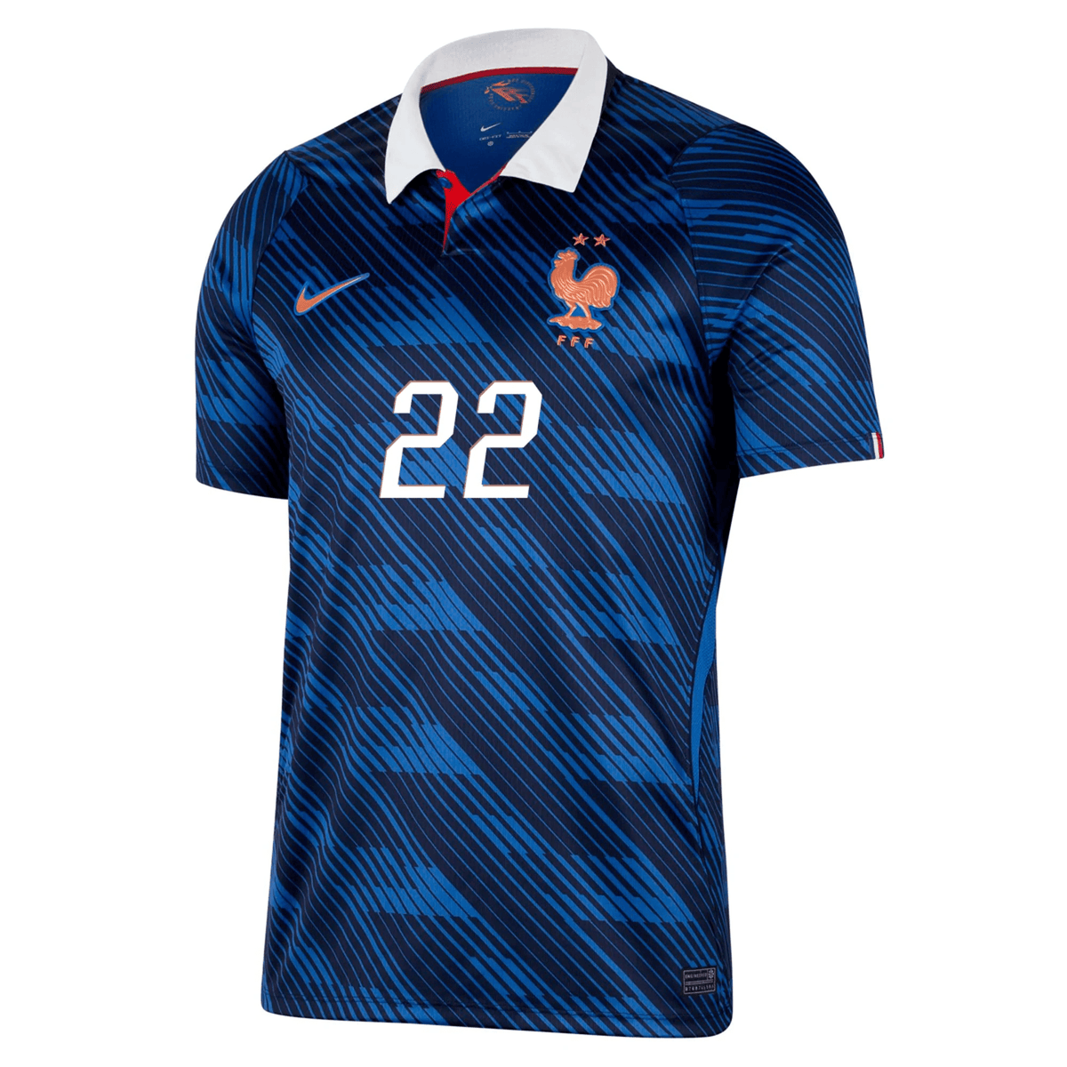 Nike Men's France Hugo Ekitike Home Stadium Jersey 2026 (Game Royal/Metallic Copper)