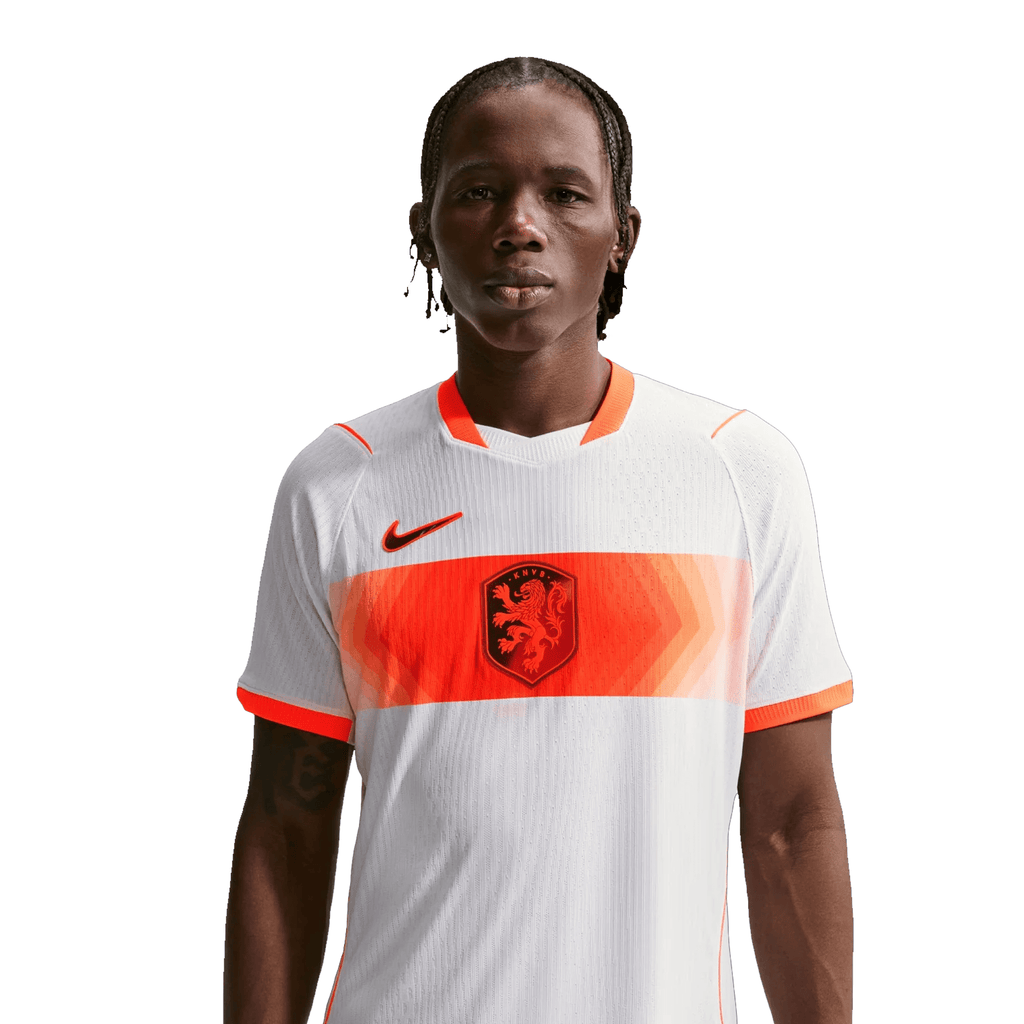 Nike Mens Netherlands Cody Gakpo Match Authentic Away Jersey 2026 (White/Hyper Crimson)