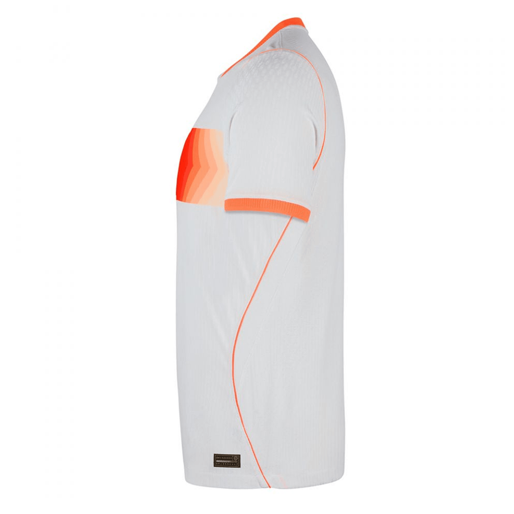 Nike Mens Netherlands Frenkie De Jong Match Authentic Away Jersey 2026 (White/Hyper Crimson)
