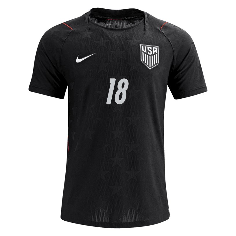 Nike Men's Schulte United States Match Authentic Away Jersey 2026 (Dark Obsidian/Pure Platinum)