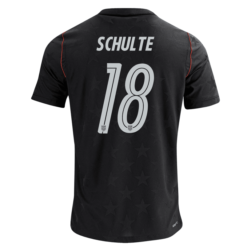Nike Men's Schulte United States Match Authentic Away Jersey 2026 (Dark Obsidian/Pure Platinum)