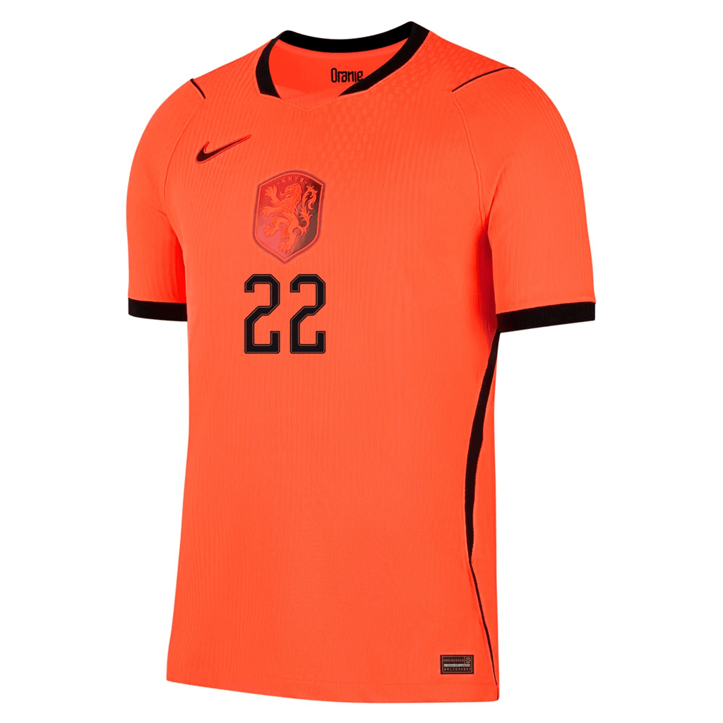 Nike Netherlands Denzel Dumfries Match Authentic Home Jersey 2026 (Hyper Crimson/Black)