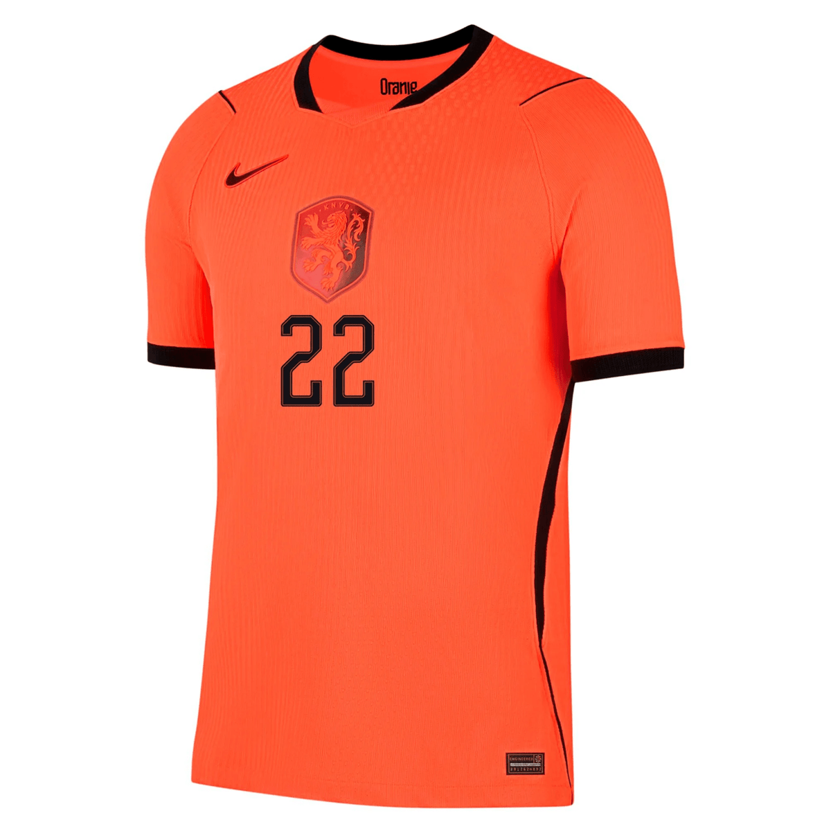 Nike Netherlands Denzel Dumfries Match Authentic Home Jersey 2026 (Hyper Crimson/Black)