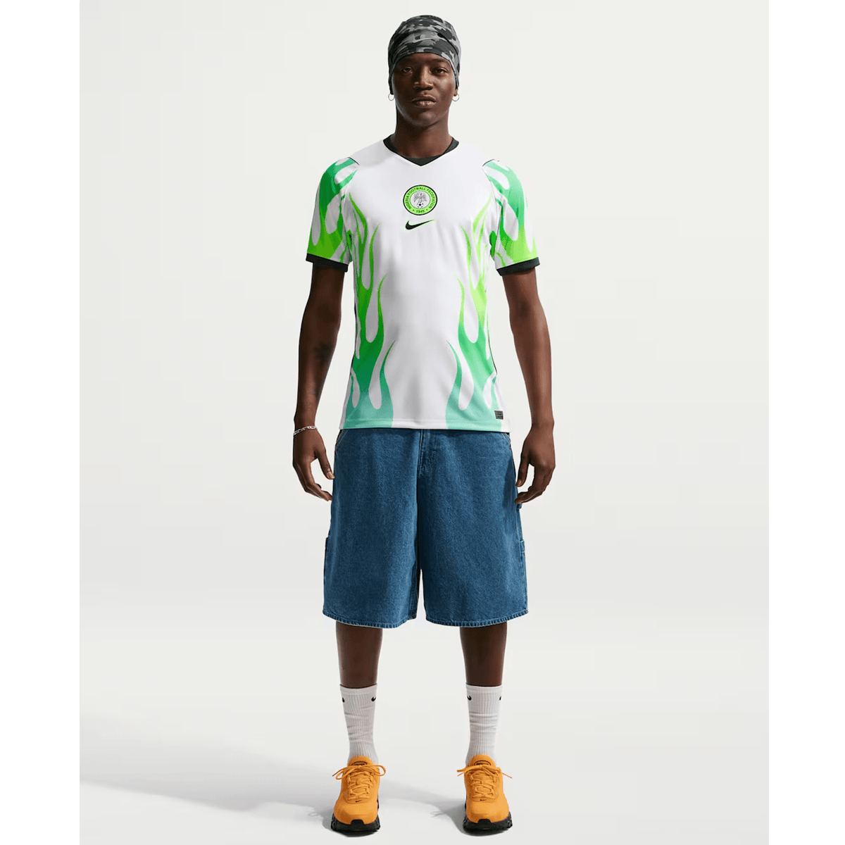 Nike Nigeria Away Jersey 2026 (White/Green Glow/Black)