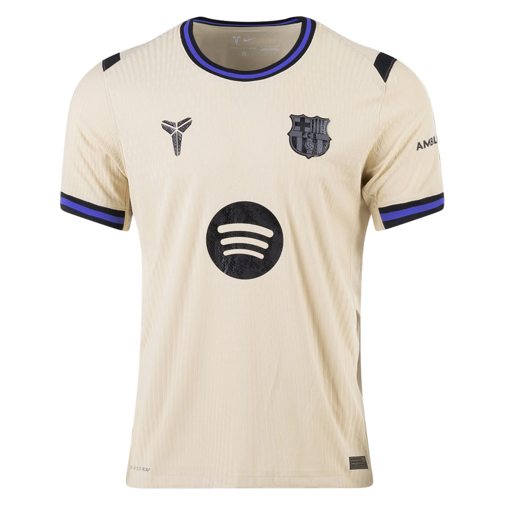 Nike Men's FC Barcelona Authentic Away Jersey (Team Gold/Persian Violet/Black)
