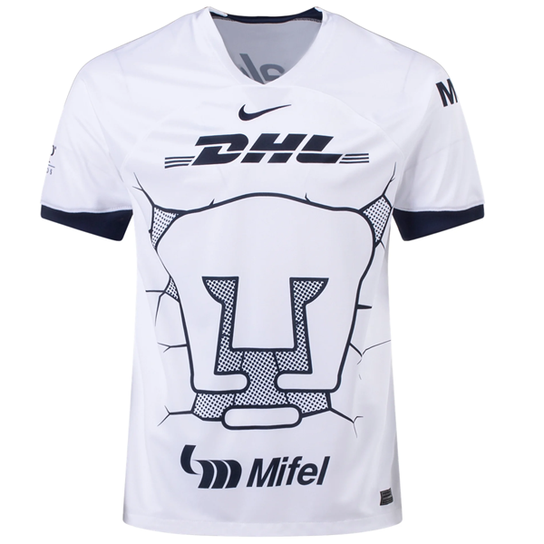 Nike Pumas UNAM Nicolás Freire Home Jersey w/ Liga MX Patch 23/24 (White/Obsidian)